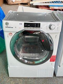 HOOVER 7KG INTEGRATED CONDENSER DRYER: MODEL BATDH7A1TCE-80 - RRP £549: LOCATION - A8