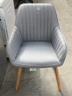 JOHN LEWIS & PARTNERS DINING CHAIR IN GREY FABRIC: LOCATION - B6