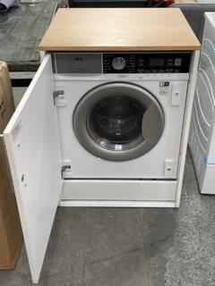 AEG 7000 DUALSENSE 8KG INTEGRATED WASHER DRYER: MODEL L7WC8632BI - RRP £799: LOCATION - B6