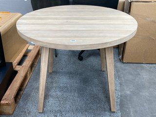 JOHN LEWIS & PARTNERS BURFORD ROUND 4 SEATER DINING TABLE IN NATURAL RRP - £398: LOCATION - B6