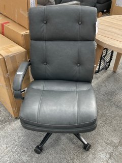 JOHN LEWIS & PARTNERS MAXWELL OFFICE CHAIR IN CHARCOAL RRP - £198: LOCATION - B6