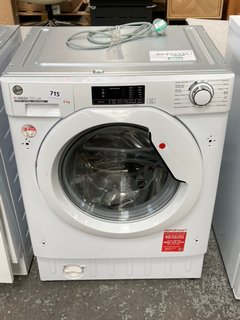 HOOVER 8KG WASHING MACHINE: MODEL HBWS48D1W4-80 - RRP £429: LOCATION - B6