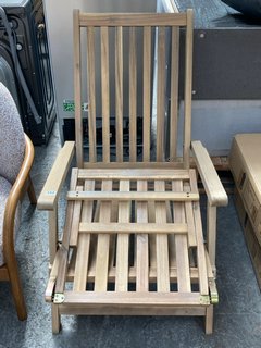 JOHN LEWIS & PARTNERS ANYDAY WOOD STEAMER CHAIR IN NATURAL RRP - £198: LOCATION - B6