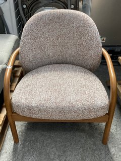 JOHN LEWIS & PARTNERS BURROW ARMCHAIR IN FLECK BISCUIT RRP - £499: LOCATION - B6