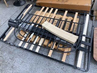 JOHN LEWIS & PARTNERS SWIRL BED FRAME IN BLACK SIZE : 135CM RRP - £208: LOCATION - B6 (KERBSIDE PALLET DELIVERY)