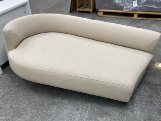 JOHN LEWIS & PARTNERS PARTIAL LOZENGE GRAND CORNER SOFA IN TWISTED BOUCLE PUTTY: LOCATION - B6