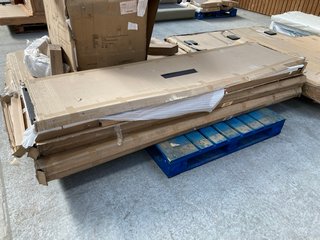 PALLET OF ASSORTED INCOMPLETE FLAT PACK FURNITURE COMPONENTS: LOCATION - A2 (KERBSIDE PALLET DELIVERY)