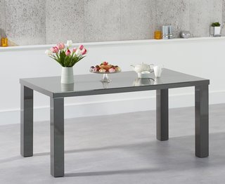 SEATTLE/VANCOUVER DARK GREY GLOSS 160CM TABLE - RRP £449: LOCATION - D3