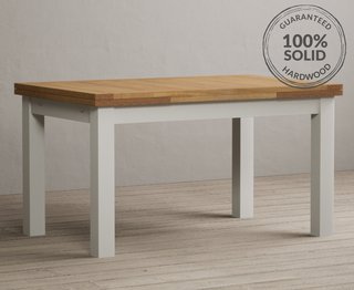 BUXTON/HAMPSHIRE/ROMNEY 4FT 7" X 3FT PAINTED EXT DINING TABLE - SIGNAL WHITE - RRP £499: LOCATION - D3