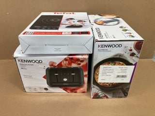 3 X KITCHEN ITEMS TO INCLUDE KENWOOD MULTIPRO GO FOOD PROCESSOR: LOCATION - BR2