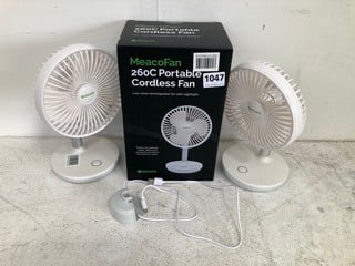 3 X MEACO FAN 260C PORTABLE CORDLESS FANS: LOCATION - BR3