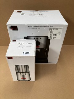 2 X ASSORTED JOHN LEWIS AND PARTNERS KITCHEN APPLIANCES TO INCLUDE PUMP ESPRESSO COFFEE MACHINE: LOCATION - BR5