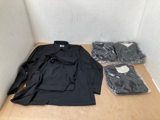 QTY OF HASSAN DESIGNER SHIRTS SIZE 26 IN BLACK: LOCATION - BR9