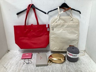 QTY OF ASSORTED ITEMS TO INCLUDE JACK WILLS WOMEN'S HANDBAG IN RED: LOCATION - BR9