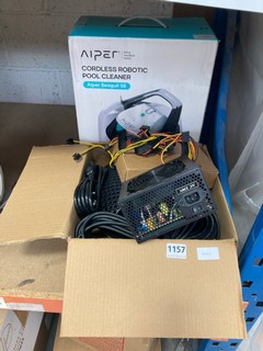 QTY OF ASSORTED ELECTRICAL GOODS TO INCLUDE AIPER SEAGULL SE CORDLESS ROBOTIC POOL CLEANER: LOCATION - BR10