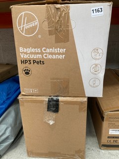 2 X CLEANING APPLIANCES TO INCLUDE HOOVER BAGLESS CANISTER HP3 PETS VACUUM CLEANER: LOCATION - BR10