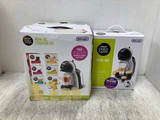 2 X NESCAFE DOLCE GUSTO MINI ME STARTER KIT COFFEE MACHINE: LOCATION - BR13