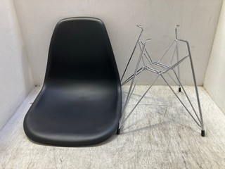 PORTHOS HOME MID CENTURY MODERN EAMES STYLE DINING CHAIR IN BLACK MODEL: LVC002A BLK: LOCATION - BR17