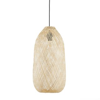 LA REDOUTE INTERIEURS EZIA 30CM DIAMETER BAMBOO CEILING LIGHT SHADE. RRP - £80: LOCATION - BR1