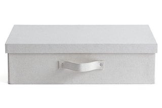 AM.PM LISANDRE LINEN STORAGE BOX. RRP - £50: LOCATION - BR3