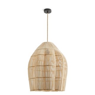 LA REDOUTE INTERIEURS DANIKA 50CM DIAMETER RATTAN CEILING LIGHT. RRP - £210: LOCATION - BR4