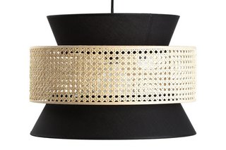 LA REDOUTE INTERIEURS DOLKIE 40CM DIAMETER DOUBLE CEILING LIGHT SHADE. RRP - £110: LOCATION - BR5