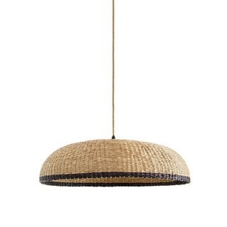 LA REDOUTE INTERIEURS JUTLO WOVEN GRASS 60CM DIAMETER CEILING LIGHT SHADE. RRP - £115: LOCATION - BR6