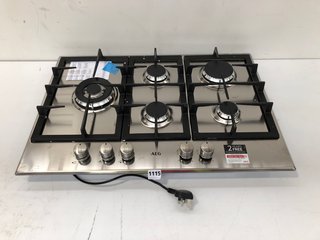 AEG 8000 5 BURNER GAS HOB MODEL : HGB75500SM RRP - £354: LOCATION - BR7