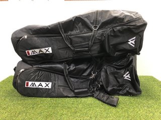 2 X BIG MAX GOLF TRAVEL COVERS IN BLACK: LOCATION - CR8