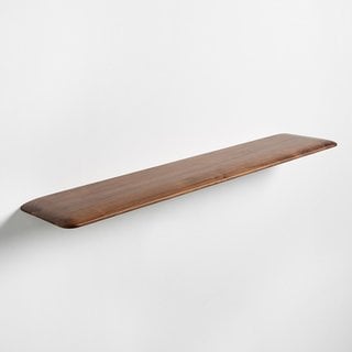 AM.PM JACOBSON SOLID WALNUT WALL SHELF. RRP - £199: LOCATION - C4