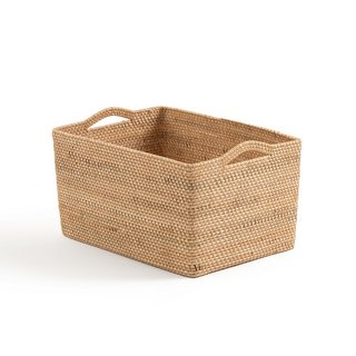 AM.PM SORONG 50CM RATTAN RECTANGULAR STORAGE BASKET. RRP - £115: LOCATION - C4