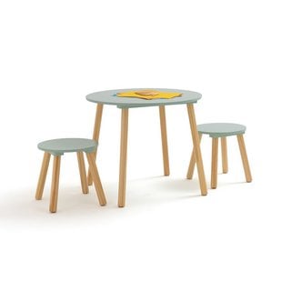 LA REDOUTE INTERIEURS JIMI CHILD'S TABLE & 2 STOOLS. RRP - £110: LOCATION - C6