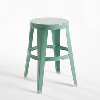 SO'HOME BENDO GALVANISED STEEL STOOL. RRP - £48: LOCATION - C6