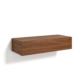 AM.PM VESPER SOLID WALNUT BEDSIDE DRAWER SHELF. RRP - £299: LOCATION - C6