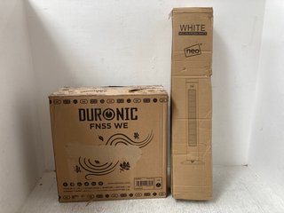 2 X ASSORTED ITEMS TO INCLUDE DURONIC WHITE FAN: LOCATION - BR3