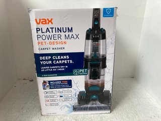 VAX PLATINUM POWER MAX PET DESIGN CARPET WASHER: LOCATION - BR3