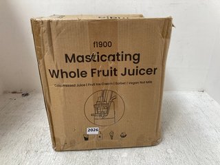 WHOLE FRUIT JUICER MODEL: F1900: LOCATION - BR5