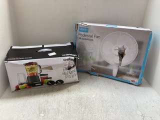 2 X ASSORTED ITEMS TO INCLUDE LEWIS PEDESTAL FAN: LOCATION - BR6