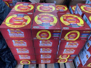 PALLET OF WALKERS CRISPS - 20 BAGS PER BOX IN MULTI FLAVOURS ( B.B DATE 13.07.24 ): LOCATION - B6 (KERBSIDE PALLET DELIVERY)