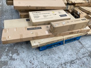 PALLET OF ASSORTED INCOMPLETE FLAT PACK ITEMS TO INCLUDE JUPITER HIGH SLEEPER BED PARTS: LOCATION - B7 (KERBSIDE PALLET DELIVERY)