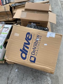 PALLET OF ASSORTED ITEMS TO INCLUDE DRIVE HEALTHCARE ADULT WALKING AID: LOCATION - B7 (KERBSIDE PALLET DELIVERY)