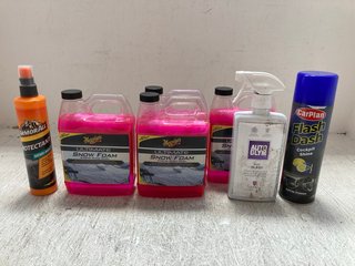 (COLLECTION ONLY) QTY OF ASSORTED CAR CARE ITEMS TO INCLUDE MEGUIARS ULTIMATE SNOW FOAM SHAMPOO: LOCATION - BR3