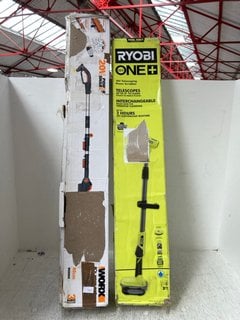 RYOBI ONE TRIMMER TO INCLUDE BOSCH AMW10 HEDGE STRIMMER: LOCATION - BR3