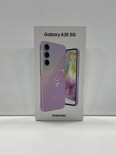 SAMSUNG GALAXY A35 5G 128 GB SMARTPHONE (ORIGINAL RRP - £339) IN AWESOME LILAC: MODEL NO SM-A356B/DS. NETWORK UNLOCKED [JPTM122519] (SEALED UNIT) THIS PRODUCT IS FULLY FUNCTIONAL AND IS PART OF OUR P