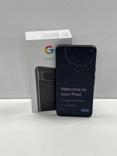 GOOGLE PIXEL 8 256 GB SMARTPHONE (ORIGINAL RRP - £659) IN OBSIDIAN: MODEL NO GPJ41 (WITH BOX, CHARGING CABLE & ADAPTER, VERY GOOD COSMETIC CONDITION) NETWORK UNLOCKED [JPTM122513] THIS PRODUCT IS FUL