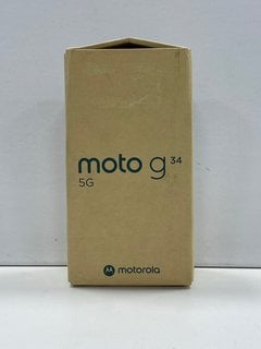 MOTOROLA MOTO G34 5G 128 GB SMARTPHONE (ORIGINAL RRP - £129) IN CHARCOAL BLACK: MODEL NO XT2363-3. NETWORK UNLOCKED [JPTM122516] (SEALED UNIT) THIS PRODUCT IS FULLY FUNCTIONAL AND IS PART OF OUR PREM