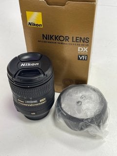 NIKON AF-S DX 16-85MM F/3.5-5.6G ED VR LENS (ORIGINAL RRP - £404) (WITH BOX & ALL ACCESSORIES) [JPTM122665] THIS PRODUCT IS FULLY FUNCTIONAL AND IS PART OF OUR PREMIUM TECH AND ELECTRONICS RANGE