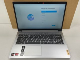 LENOVO IDEAPAD 1 500 GB LAPTOP: MODEL NO 15ADA7 (WITH BOX & CHARGER) AMD RYZEN 3 3250U @ 2.60 GHZ, 20 GB RAM, 15.6" SCREEN, AMD RADEON VEGA 3 GRAPHICS [JPTM122645] THIS PRODUCT IS FULLY FUNCTIONAL AN