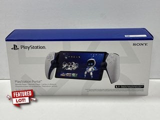 SONY PLAYSTATION PORTAL FOR PS5 GAMES CONSOLE REMOTE PLAYER IN WHITE: MODEL NO CFI-Y1016 (WITH BOX & ALL ACCESSORIES) [JPTM122500] THIS PRODUCT IS FULLY FUNCTIONAL AND IS PART OF OUR PREMIUM TECH AND