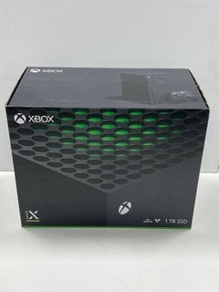 MICROSOFT XBOX SERIES X 1 TB GAMES CONSOLE (ORIGINAL RRP - £479) IN BLACK: MODEL NO 1882 [JPTM122668] (SEALED UNIT) THIS PRODUCT IS FULLY FUNCTIONAL AND IS PART OF OUR PREMIUM TECH AND ELECTRONICS RA